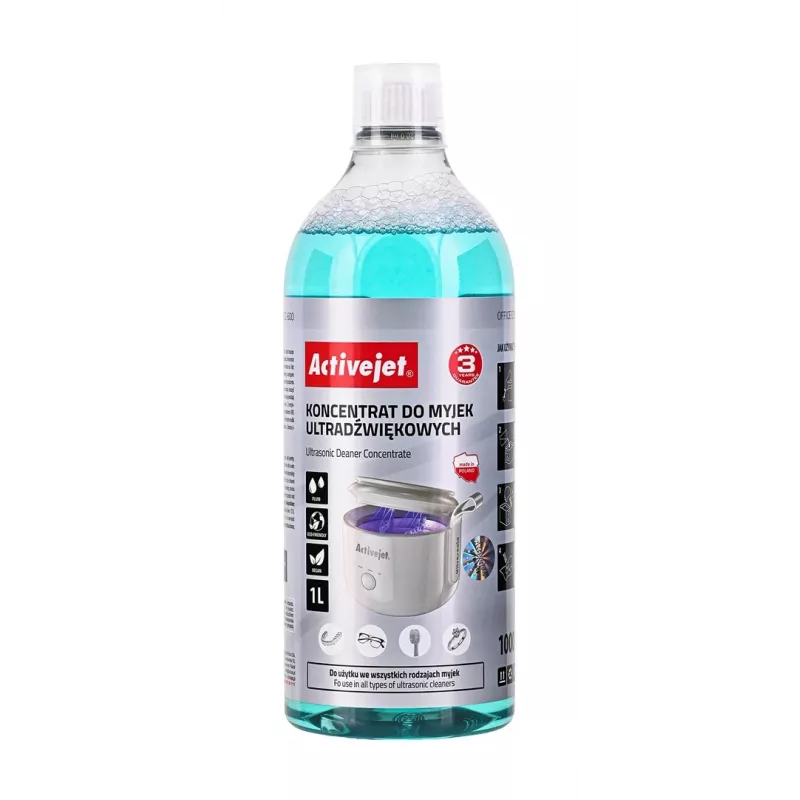 Reinigungskonzentrat für UV-Ultraschallreiniger ActiveJet AOC-600, 1 L Sprühflasche