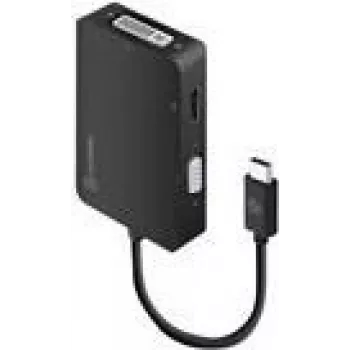 ALOGIC Premium Series - Videoadapter - 24 pin USB-C männlich zu 15 pin D-Sub (DB-15), HDMI, DVI weiblich - Schwarz - 4K Unterstützung (UCVGDVHD-ADP)
