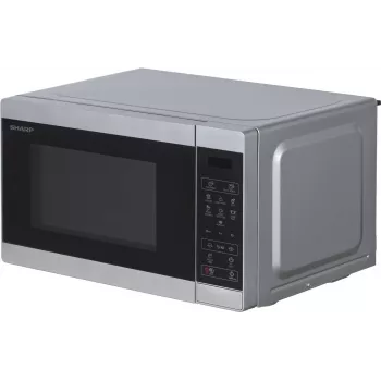 Sharp YC-MS02E-S Mikrowelle Silber Solo-Mikrowelle Arbeitsplatte 20 l 800 W