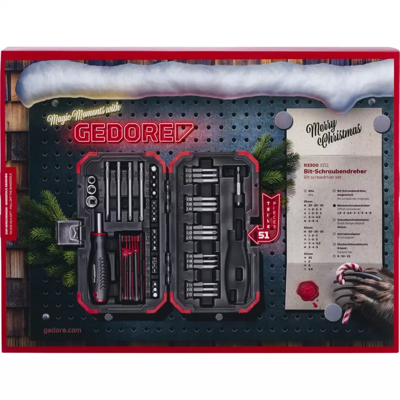 Adventskalender Gedore R33003151 2025 — werkzeugthematischer Kalender, limitiertes Set