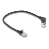 Netzwerkkabel DeLOCK RJ45 Cat.6A 0,25 m Schwarz