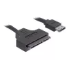 SATA-Kabel DeLOCK ESATAP-100 0,5m Schwarz
