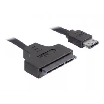 SATA-Kabel DeLOCK ESATAP-100 0,5m Schwarz