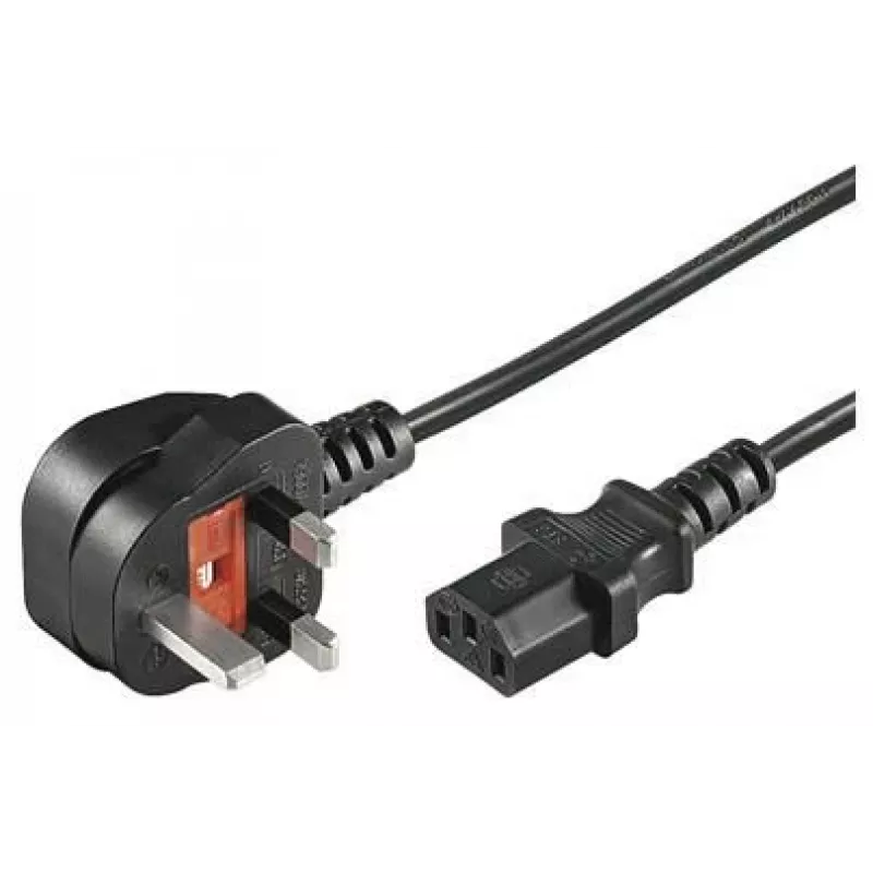 Microconnect PE090430 Stromkabel Schwarz 5 m BS 1363 C13 Kupplung