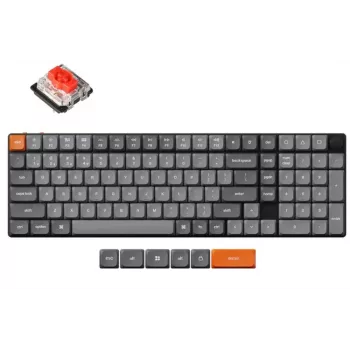Kabellose mechanische Tastatur Keychron K17 MAX RGB Schwarz — kompaktes Layout, Bluetooth und USB-C Anschluss