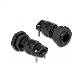 Kabelverschraubung DeLOCK 60351 Schwarz Metall Kunststoff
