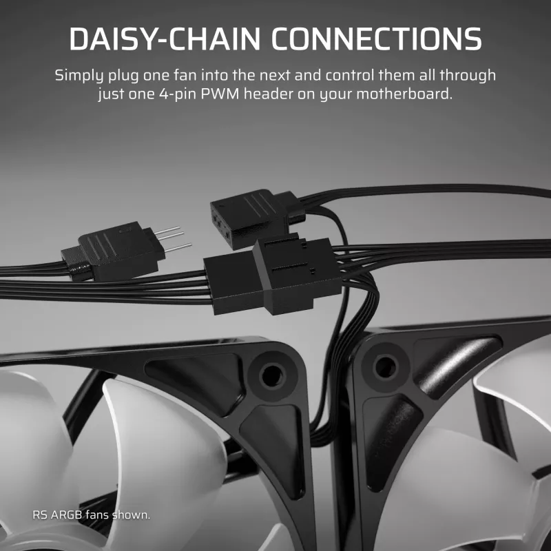 Fan Corsair RS120 12 cm Schwarz 420-2100 RPM 3 Stück