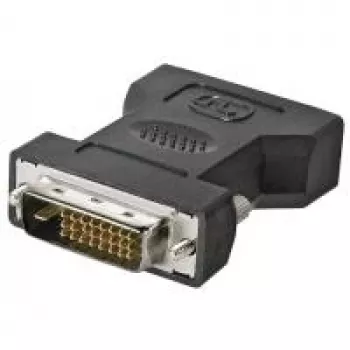 Wentronic Goobay DVI-I/DVI-D-Adapter, DVI-I-Buchse Dual-Link (24+5-Pin), Schwarz – DVI-I-Buchse Dual-Link (24+5-Pin) > DVI-D-Stecker Dual-Link (24+1-Pin) (68523)