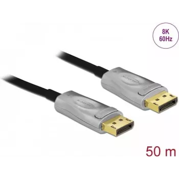 DeLOCK Aktives Optisches Kabel DisplayPort 1.4 8K 50 m