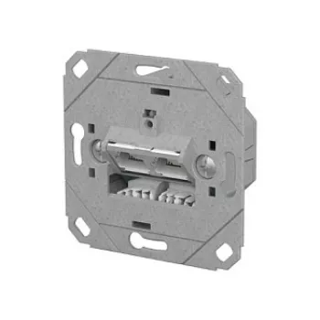 METZ CONNECT Anschlussdose E-DAT C6A LSA++ 2 Port UP0 Metallic
