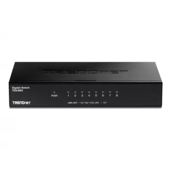 TRENDNET 8-Port Gigabit Switch mit Metallgehäuse