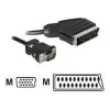 Videokabeladapter DeLOCK 65028 SCART (21-polig) auf VGA (D-Sub) 2 m