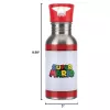 Paladone Super Mario Metall-Wasserflasche mit Strohhalm