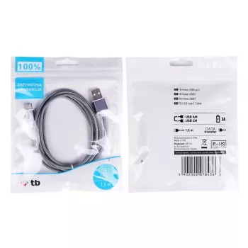 TB USB - USB-C-Kabel 1,5 Grau (AKTBXKUCSBA150S)