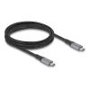 USB-Kabel DeLOCK 81192 USB4 Gen 2x2 2m USB-C Schwarz Grau