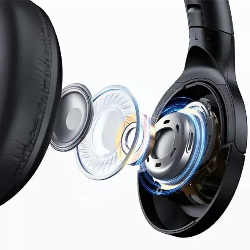 Usams Kopfhörer Bluetooth 5.3 Over-Ear Us-yh Serie Schwarz/Schwarz TDLYEJYS01