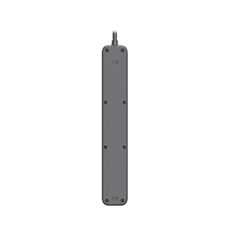 Power Line+ 3m Graphite Überspannungsschutz-Steckdosenleiste (5 Steckdosen)