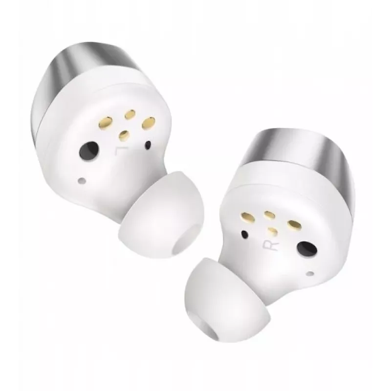 SENNHEISER Momentum MTW4 Wireless Bluetooth Noise-Cancelling Sport-Ohrhörer - Weiß & Silber