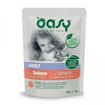 Oasy Häppchen in Soße Adult Lachs 85 g