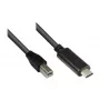 Good Connections USB2.0 Kabel C-B schwarz 1,8 m