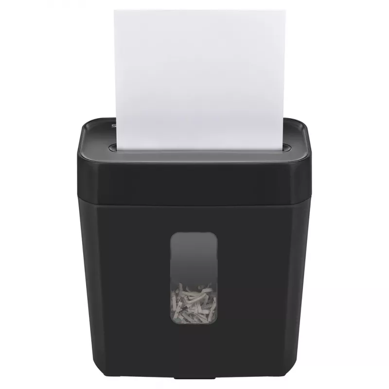 Aktenvernichter SAVIO ND-01, Kreuzschnitt 4 x 32 mm, 11 L Behälter, 230 W, schwarz, 72 dB