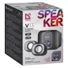 Desktop 2.1-Lautsprecher DEFENDER V13 — 11 W RMS (6 W Satelliten, 5 W Subwoofer), USB-Stromversorgung, 3,5-mm-Eingang, Schwarz