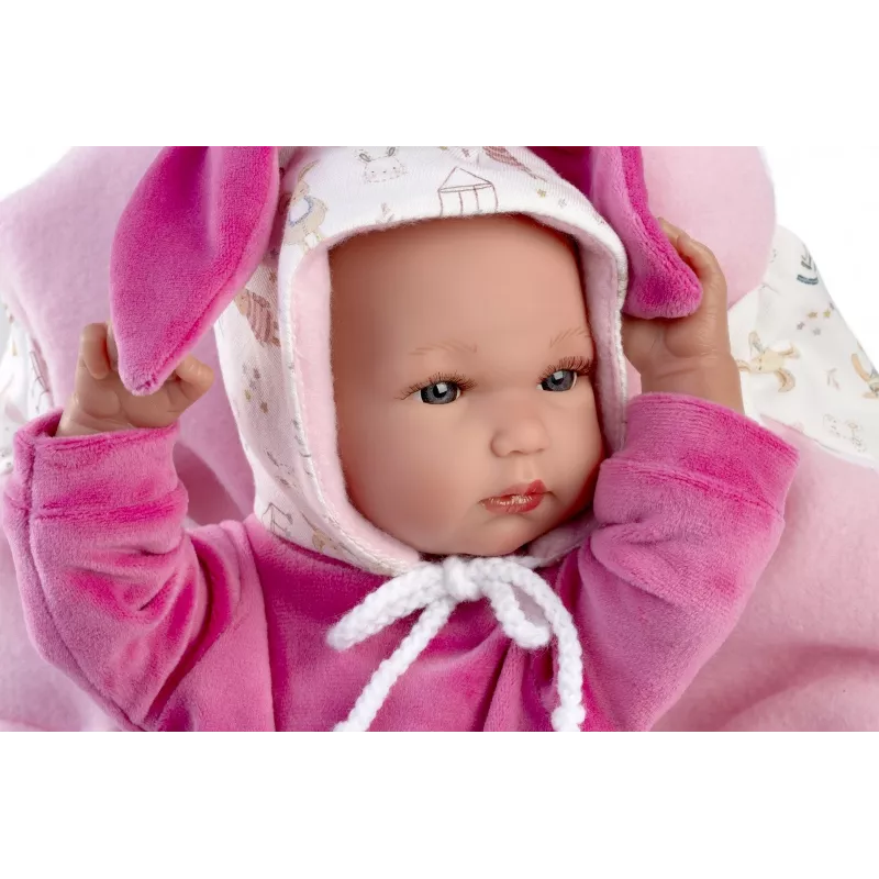 Babypuppe Llorens 35 cm Vinyl mit realistischen Merkmalen und weichem Körper