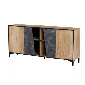 Cama 4D Kommode OVO 180x38xH83 Eiche/Beton
