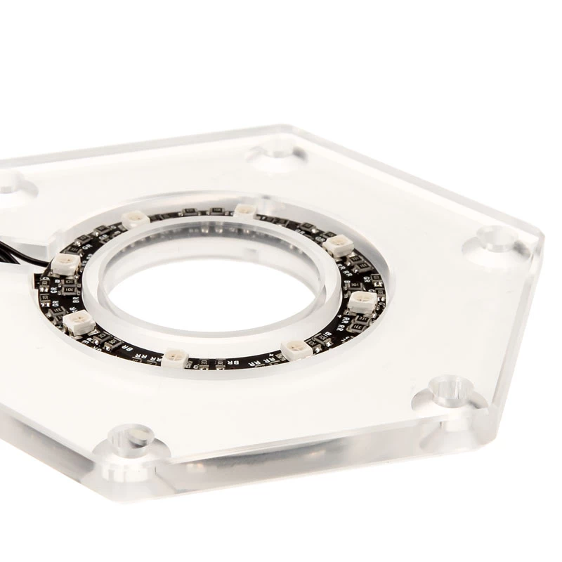 Montagesatz BitsPower Hexagon BP-WTHU-RGB — Acryl transparent, 91,4×80×6,5 mm