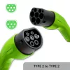 Qoltec 52473 EV-Kabel Typ 2 zum Laden von Fahrzeugen | 400V | 11kW | 16A | 5m