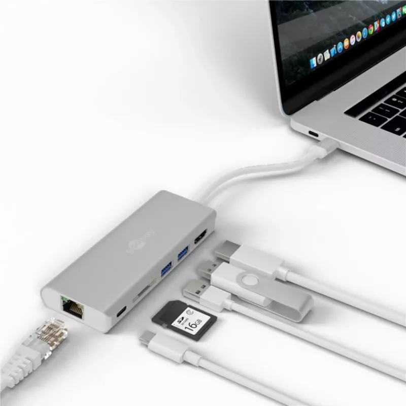 Wentronic goobay - Docking Station - (USB-C) - 10Mb LAN (76788)
