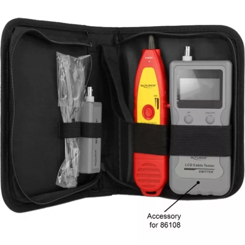 Netzwerkkabeltester DeLOCK 86109 Rot Gelb