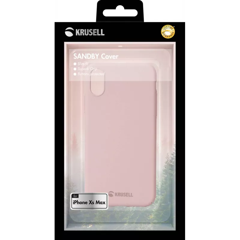 Cover Krusell Sandby iPhone XS Max 16,5 cm (6,5 Zoll) Pink