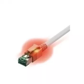EasyLan EASY CS1OW0050 - DualBoot® LED Patchkabel, Cat.6a, S/FTP, Weiß, 5m