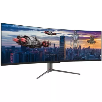 LC-Power LC-M49-DQHD-120-C-Q LED-Display 124,5 cm (49 inch) 5120 x 1440 Pixel UltraWide Quad HD QLED Schwarz (LC-M49-DQHD-120-C-Q)