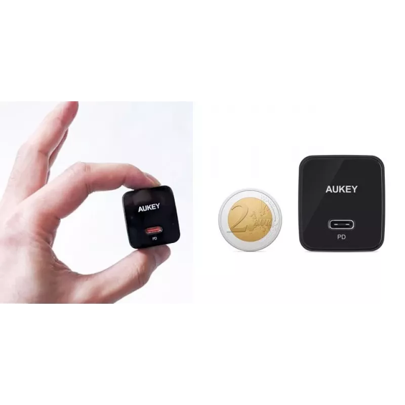 Wandladegerät Aukey PA-Y20S 20W USB-C Power Delivery, kompakt, ein Anschluss