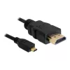 DeLOCK - Video- / Audiokabel - HDMI - 32 AWG - HDMI, 19-polig (M) - 19-polig Micro-HDMI (M) - 3 m (82663)