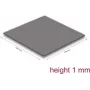 Wärmeleitpad DeLOCK 18472 3,2 W/m·K Grau 100x100x1 mm