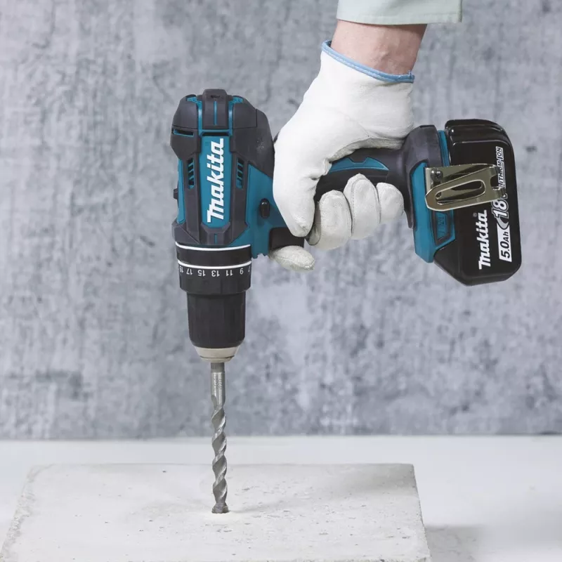 Makita DHP482RFX9 - Schlagbohrschrauber - Akku - Schnellspannbohrfutter 13 mm - 62 N·m - 2 Akkus, Ladegerät im Lieferumfang - 18 V (DHP482RFX9)