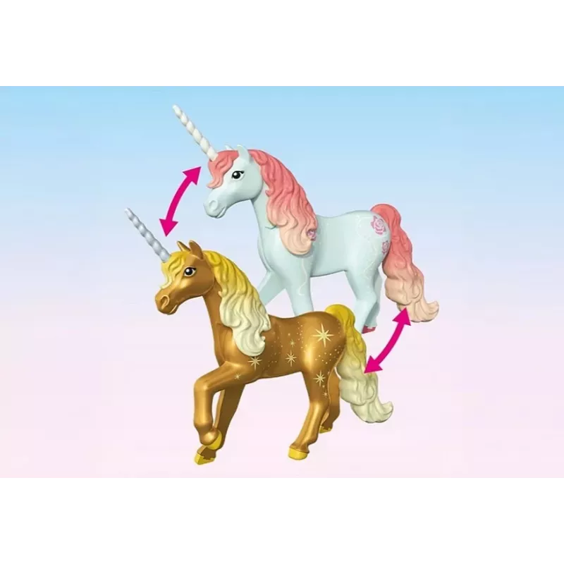Figuren-Set Princess Magic 71838 Gemütliches Feenhaus und goldenes Einhorn