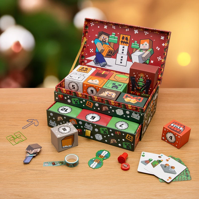 Aufbewahrungsbox-Adventskalender Paladone PP15749MCF Minecraft 24 Überraschungen