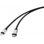 Renkforce USB Handy-Verbindungskabel [1x USB 3.0 Stecker C - 1x Apple Lightning-Stecker] 1,00 m Schwarz (RF-4353446)