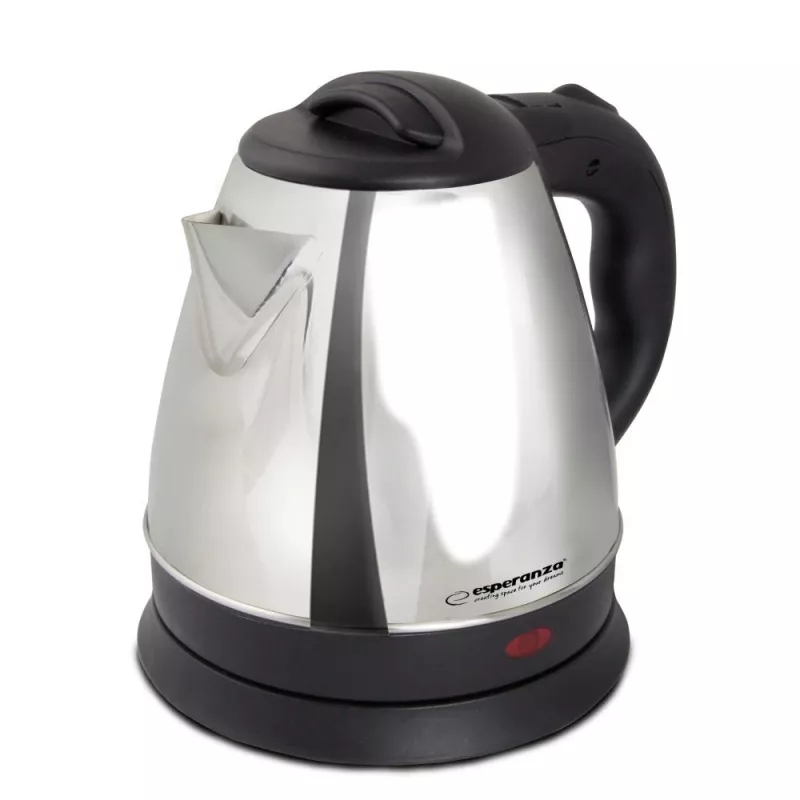 Wasserkocher ESPERANZA 1,0 L Edelstahl und Kunststoff, 1350 W, kabellos, automatische Abschaltung
