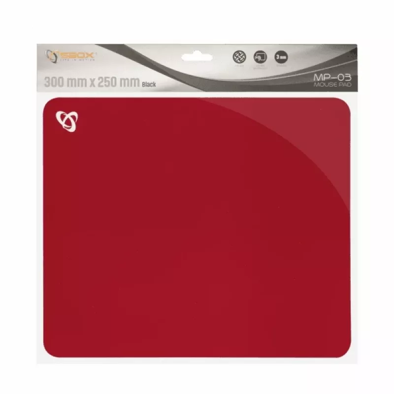 Sbox MP-03R Gel-Mauspad Rot