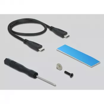 Externes Gehäuse DeLOCK M.2 NVMe PCIe SSD USB 3.2 Gen 2x2