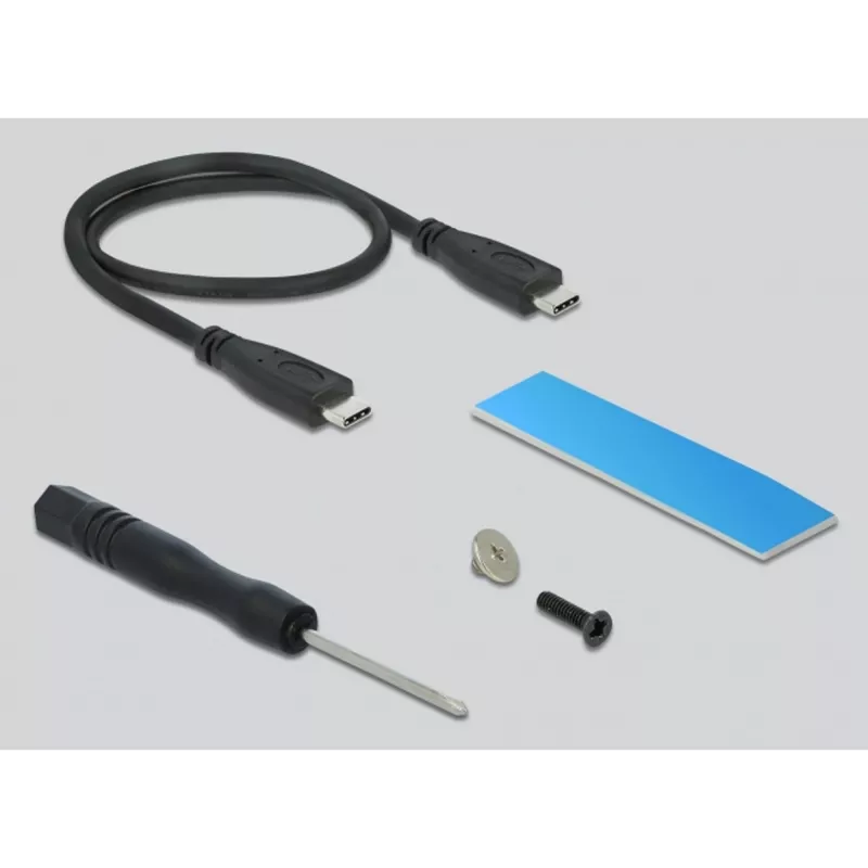 Externes Gehäuse DeLOCK M.2 NVMe PCIe SSD USB 3.2 Gen 2x2