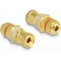 DeLOCK Audio-Adapter Buchse auf Buchse roter Ring 2 x Buchse Gold