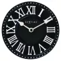 NeXtime klok 5187zw London Table, Ø16 cm, Wand, Schwarz/Weiß