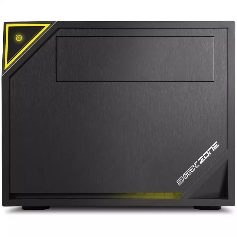 PC-Gehäuse Sharkoon SHARK ZONE C10 Mini-ITX Schwarz, Gelb