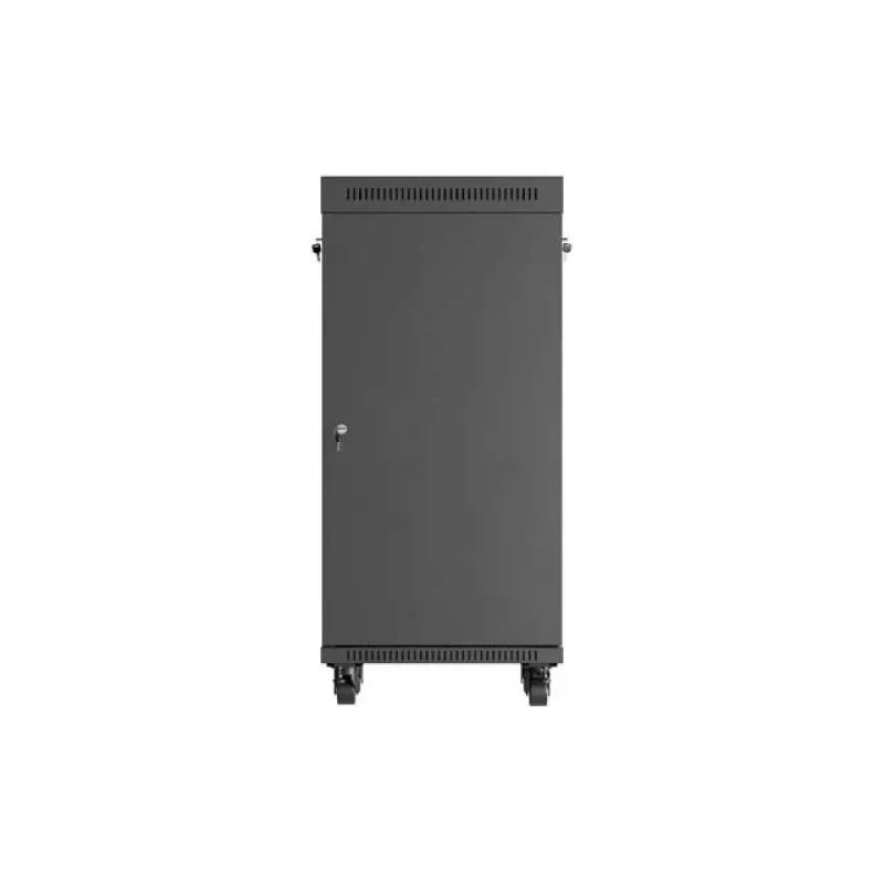 Freistehendes Rack-Gehäuse LANBERG FF01-6624-12BL 24U 19 Zoll 600×600 mm, IP20, 1200 kg, Schwarz